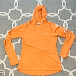 Columbia PGF Orange Fitted Long Sleeve Hoodie
